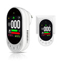 VETOUCH 4-in-1 Plug-In CO Smoke Detector with Temp Humidity, 1.83" Screen, 85dB Alarm, for Home