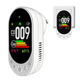 VETOUCH 4-in-1 Plug-In CO & Gas Detector with Temp/Humidity, 1.83" Screen, 85dB Alarm, for Home RV